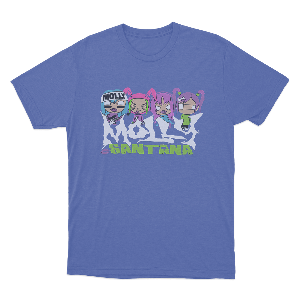Molly Santana Cartoon Unisex T Shirt Blue Molly Santana Cartoon Unisex T Shirt Blue