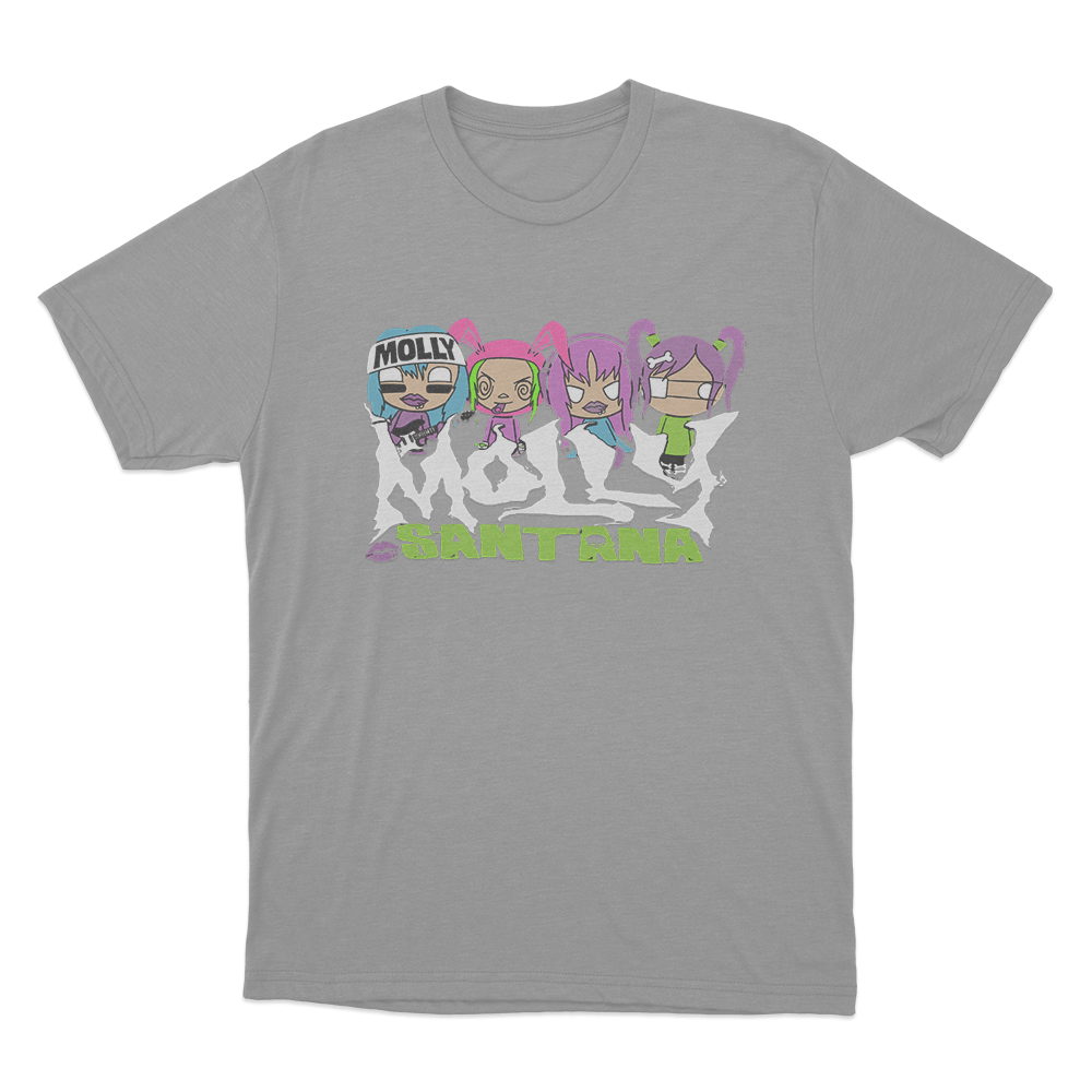 Molly Santana Cartoon Unisex T Shirt Grey Molly Santana Cartoon Unisex T Shirt Grey