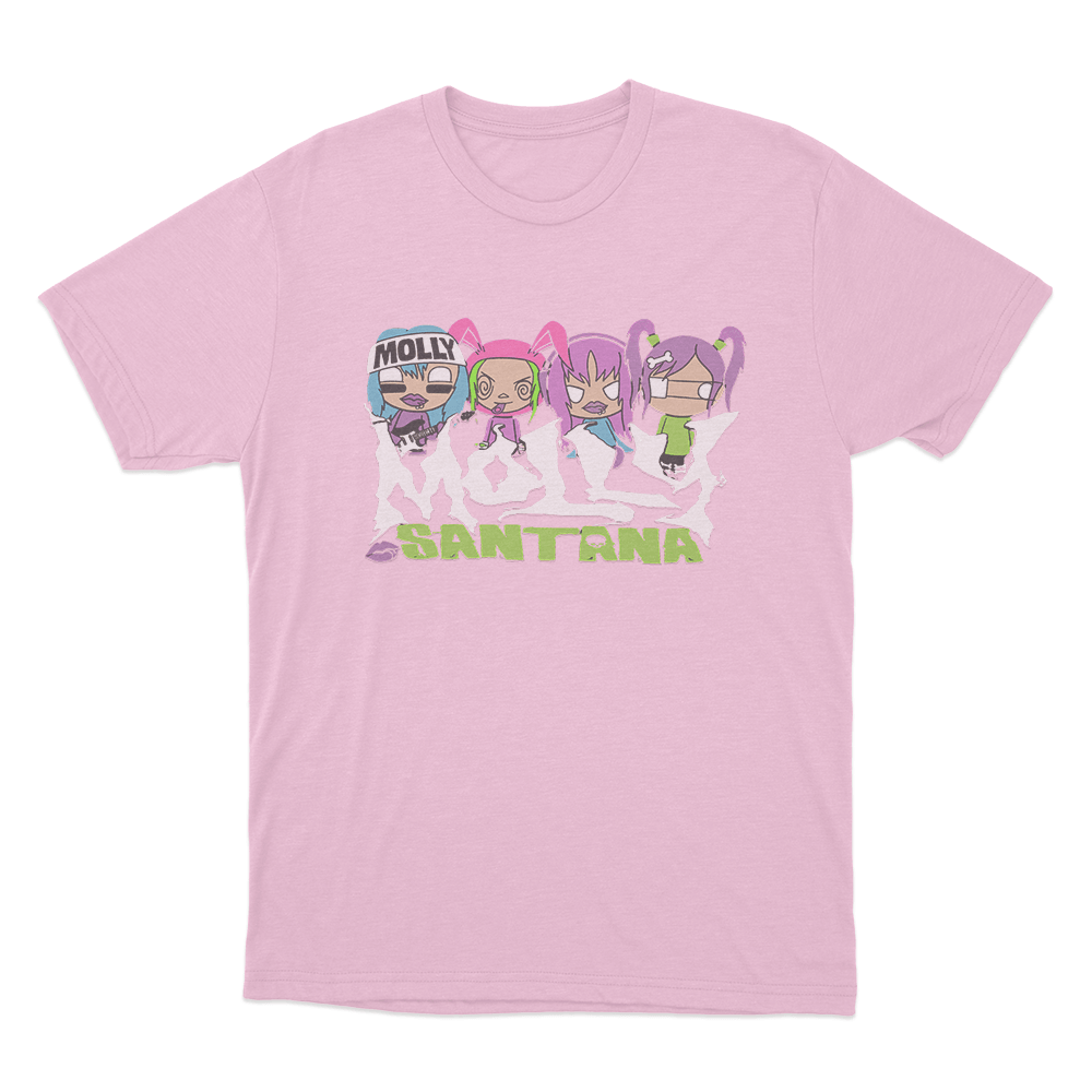 Molly Santana Cartoon Unisex T Shirt Pink Molly Santana Cartoon Unisex T Shirt Pink