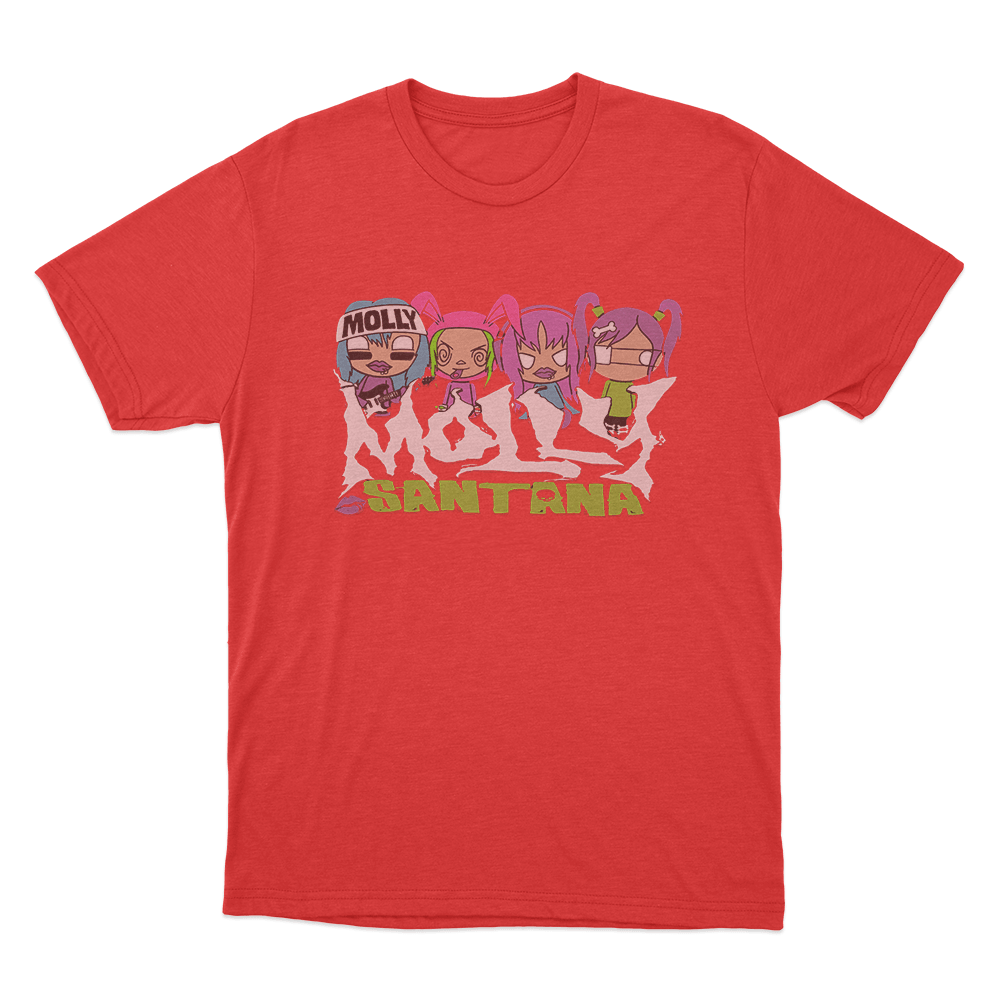 Molly Santana Cartoon Unisex T Shirt Red Molly Santana Cartoon Unisex T Shirt Red