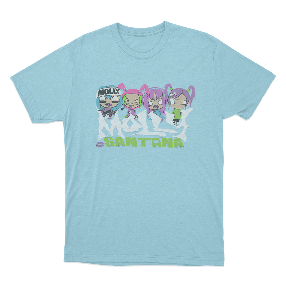 Molly Santana Cartoon Unisex T Shirt Sky Blue Molly Santana Cartoon Unisex T Shirt Sky Blue