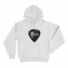 Molly Santana Guitar Pick Unisex Hoodie White