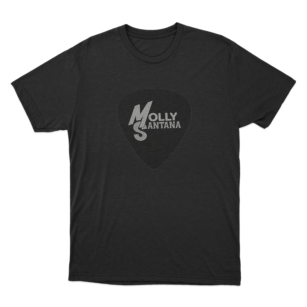 Molly Santana Guitar Pick Unisex T Shirt Black Molly Santana Guitar Pick Unisex T Shirt Black