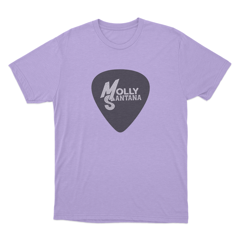 Molly Santana Guitar Pick Unisex T Shirt Purple Molly Santana Guitar Pick Unisex T Shirt Purple