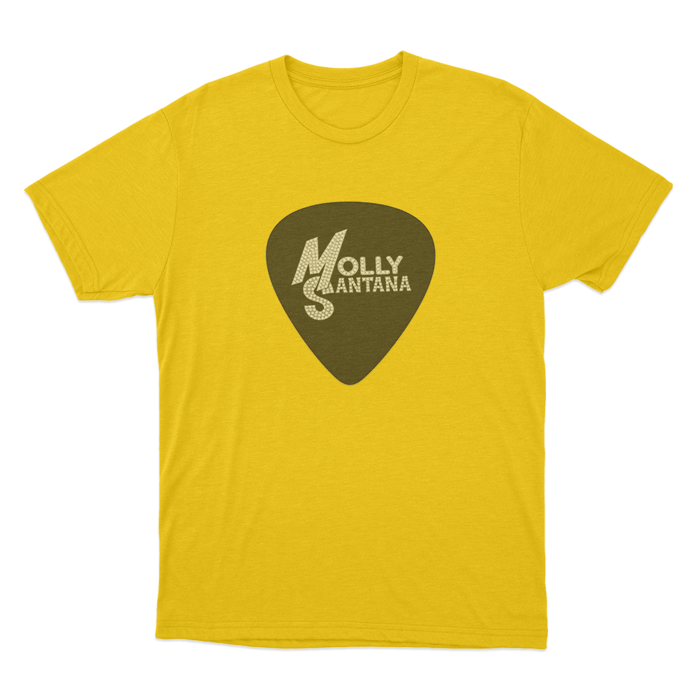 Molly Santana Guitar Pick Unisex T Shirt Yellow Molly Santana Guitar Pick Unisex T Shirt Yellow