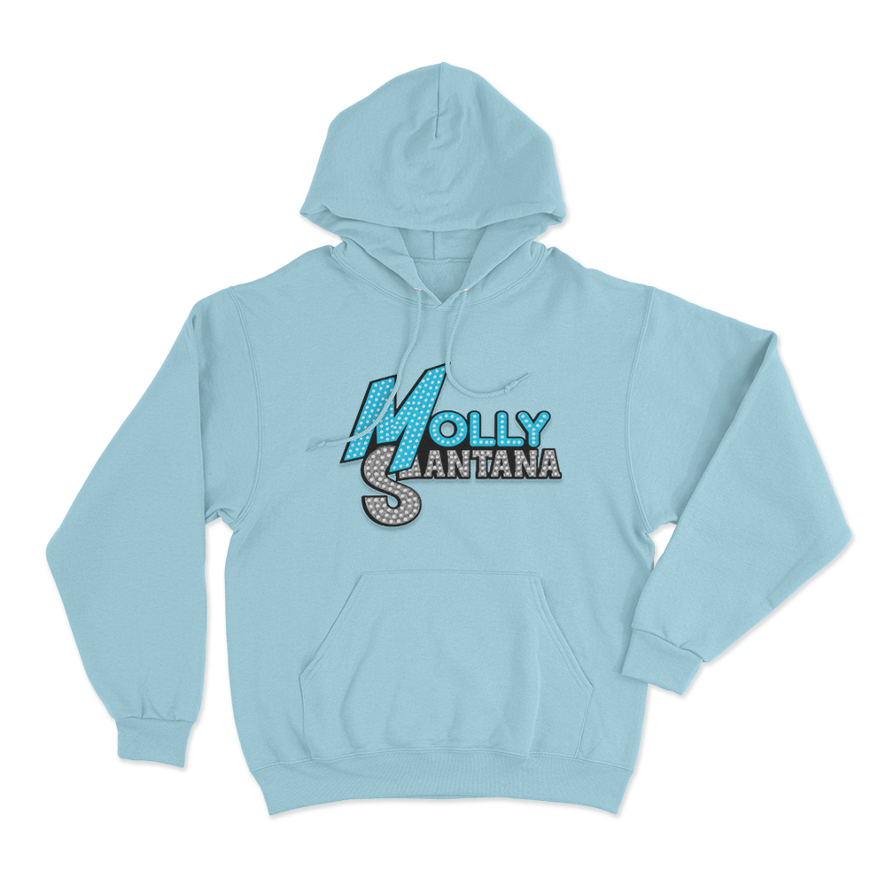 Molly Santana Logo Unisex Hoodie Sky Blue Molly Santana Logo Unisex Hoodie Sky Blue
