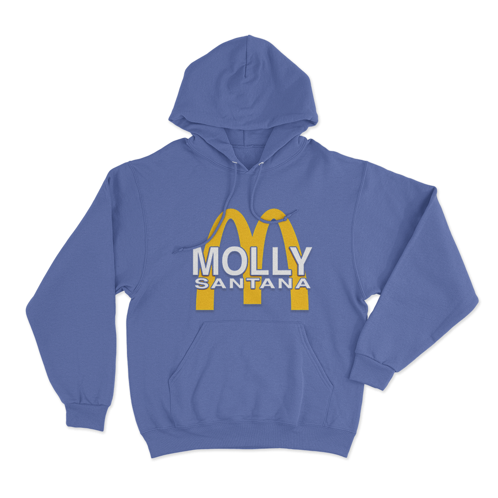 Molly Santana M Unisex Hoodie Blue Molly Santana M Unisex Hoodie Blue