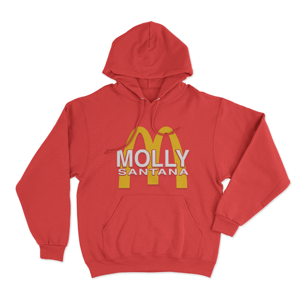 Molly Santana M Unisex Hoodie Red Molly Santana M Unisex Hoodie Red