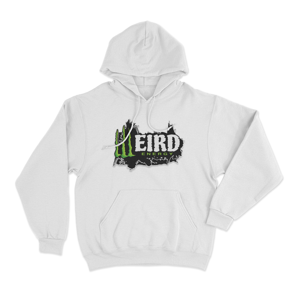 Weird Energy Unisex Hoodie White Weird Energy Unisex Hoodie White