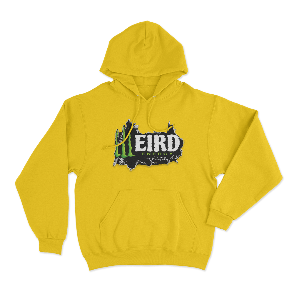 Weird Energy Unisex Hoodie Yellow Weird Energy Unisex Hoodie Yellow